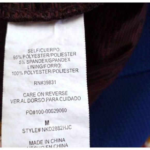 REWIND BURGUNDY TEXTURED DRESS SZ.M EUC. - Picture 6 of 6